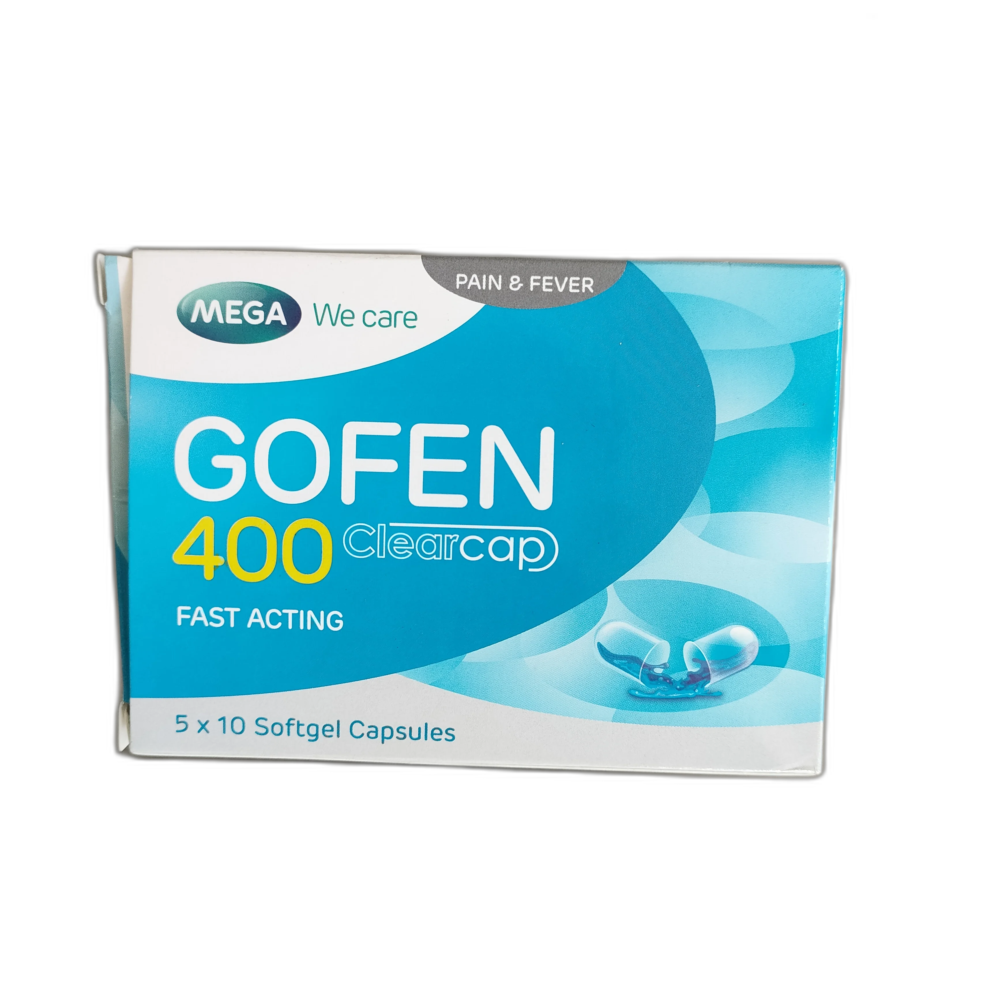 Gofen 400 Clearcap — available at pharmacies in Cambodia on PharmKulen