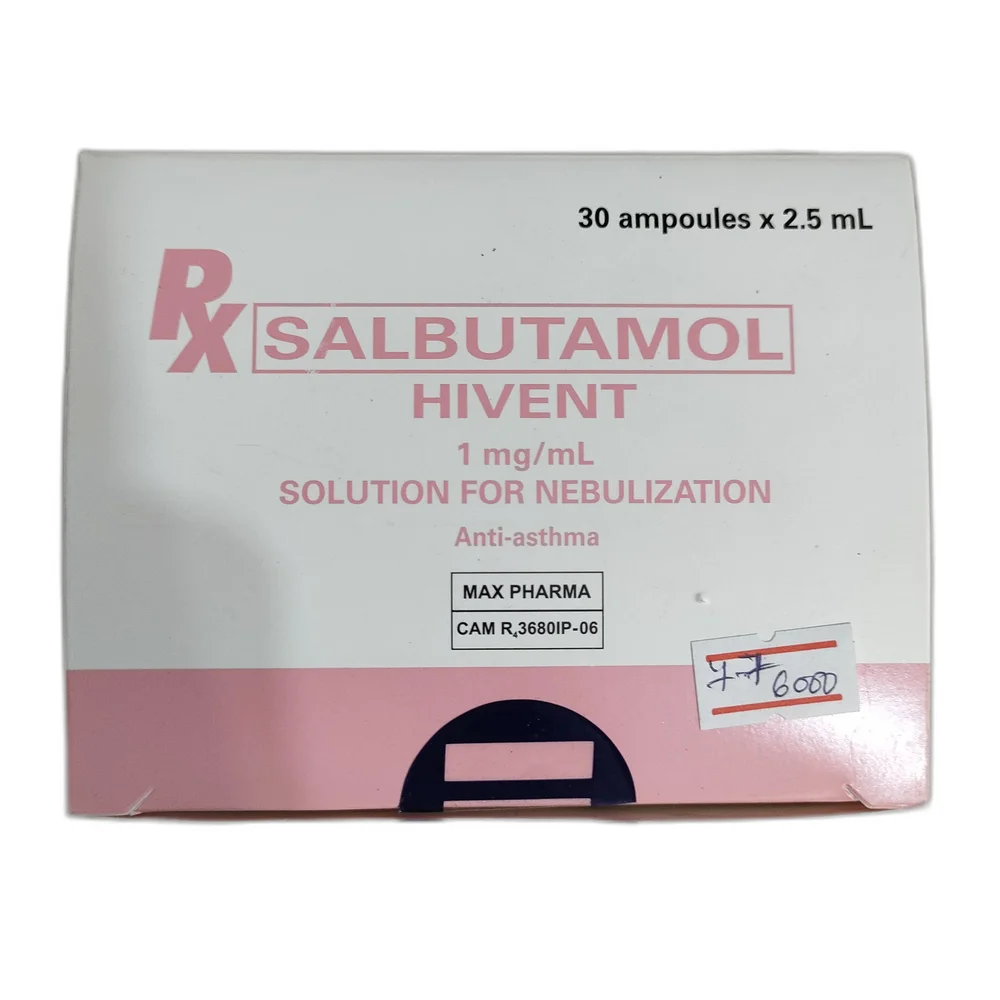 Salbutamol Hivent — available at pharmacies in Cambodia on PharmKulen