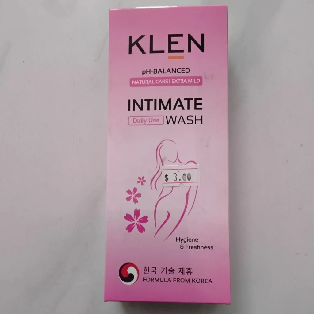 KLEN Intimate Wash — available at pharmacies in Cambodia on PharmKulen