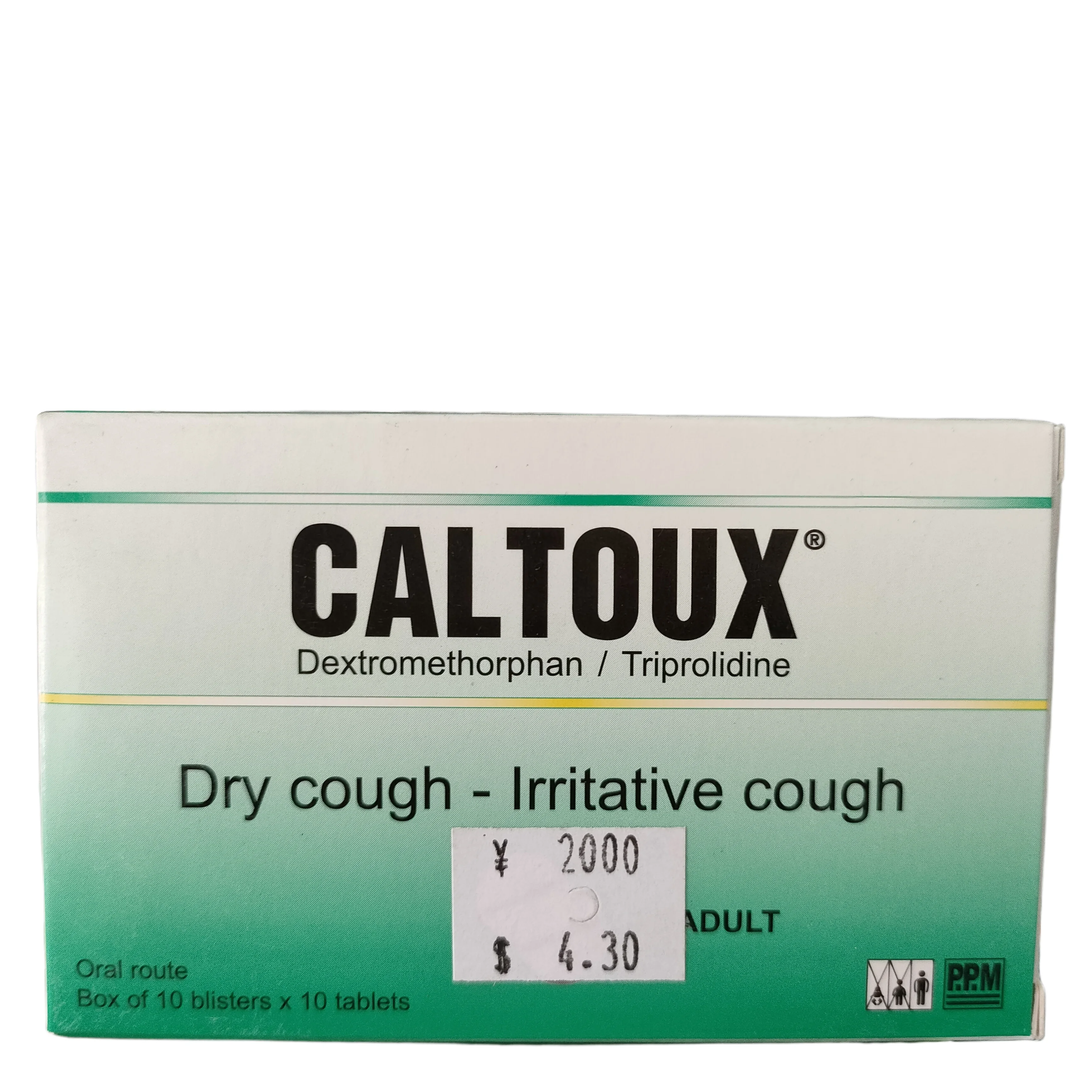 Caltoux — available at pharmacies in Cambodia on PharmKulen