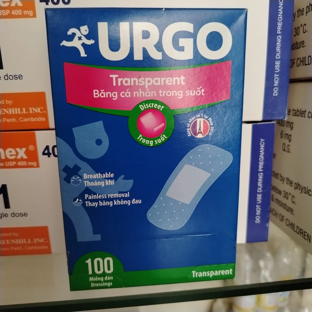 Urgo Transparent — available at pharmacies in Cambodia on PharmKulen