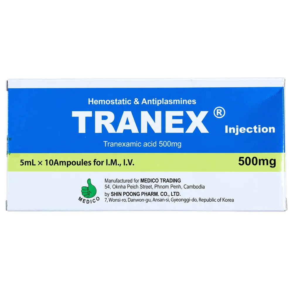 Tranex — available at pharmacies in Cambodia on PharmKulen
