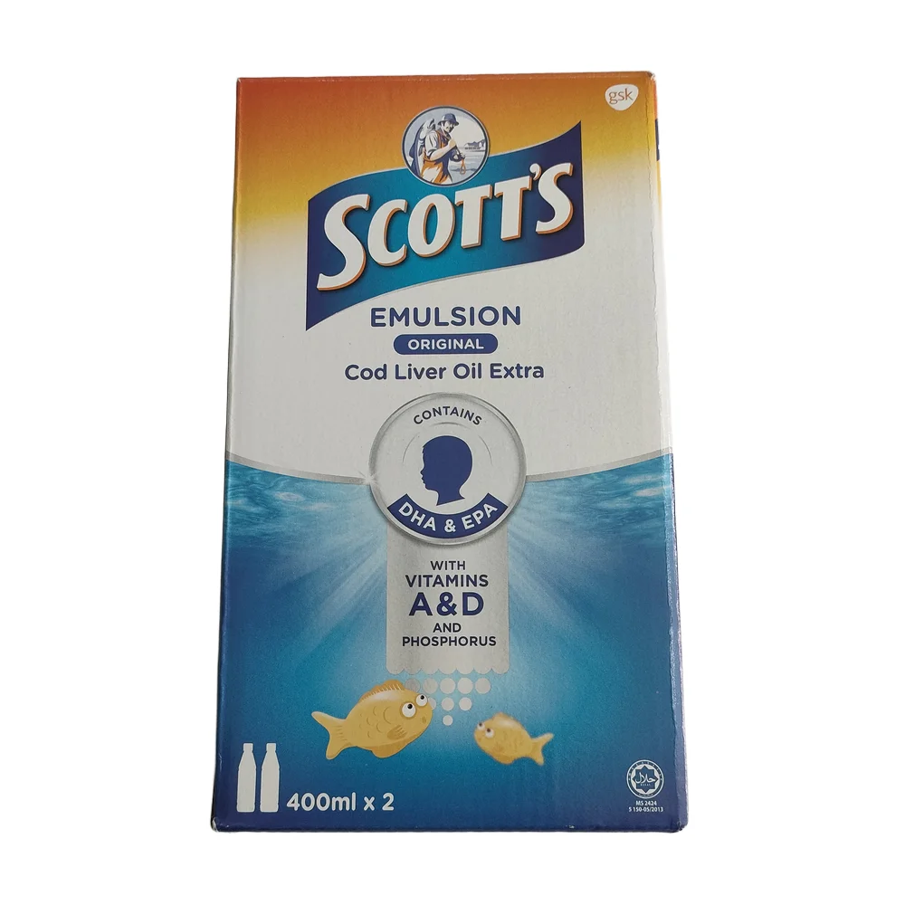 Scott's Emulsion — available at pharmacies in Cambodia on PharmKulen