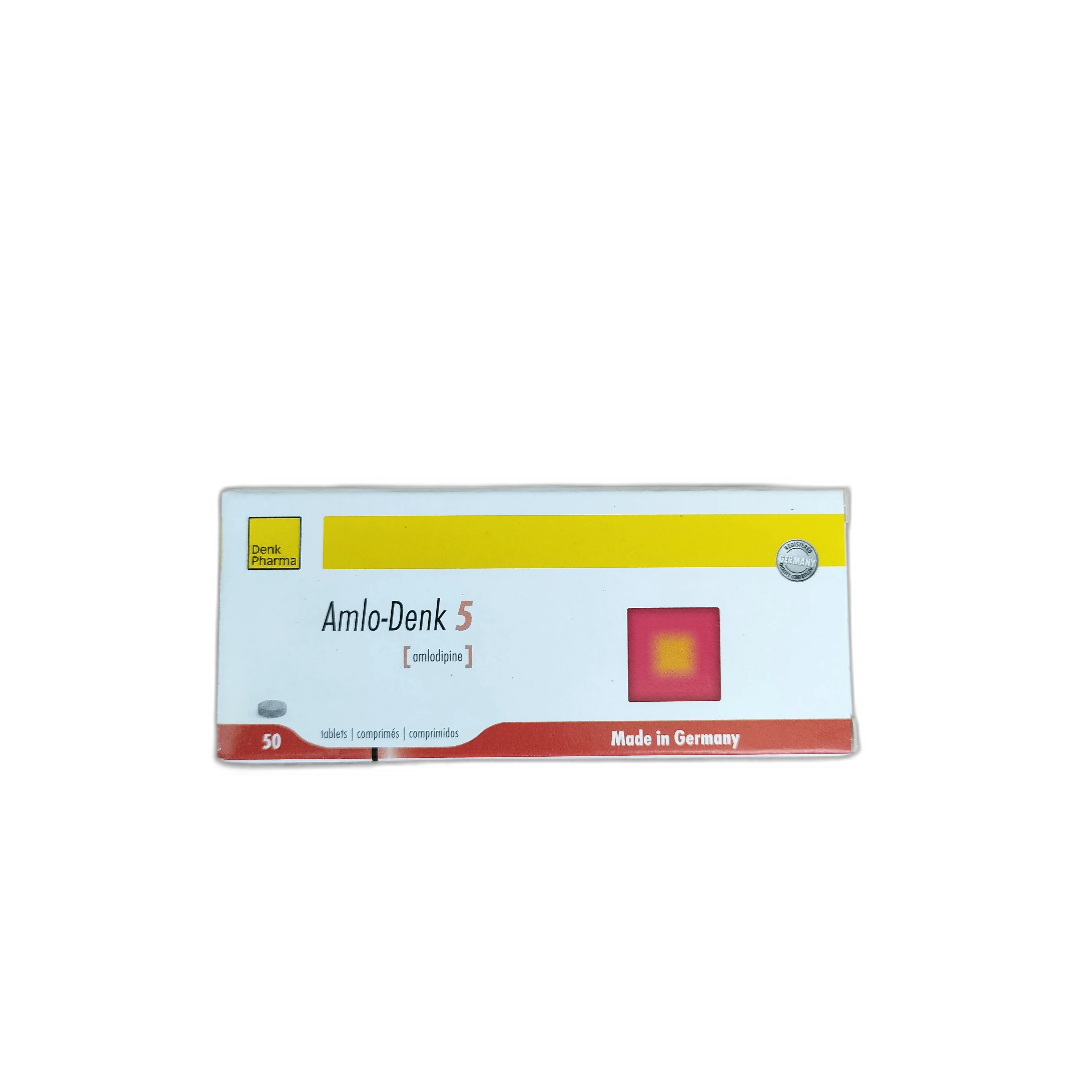 Amlo-Denk 5 — available at pharmacies in Cambodia on PharmKulen