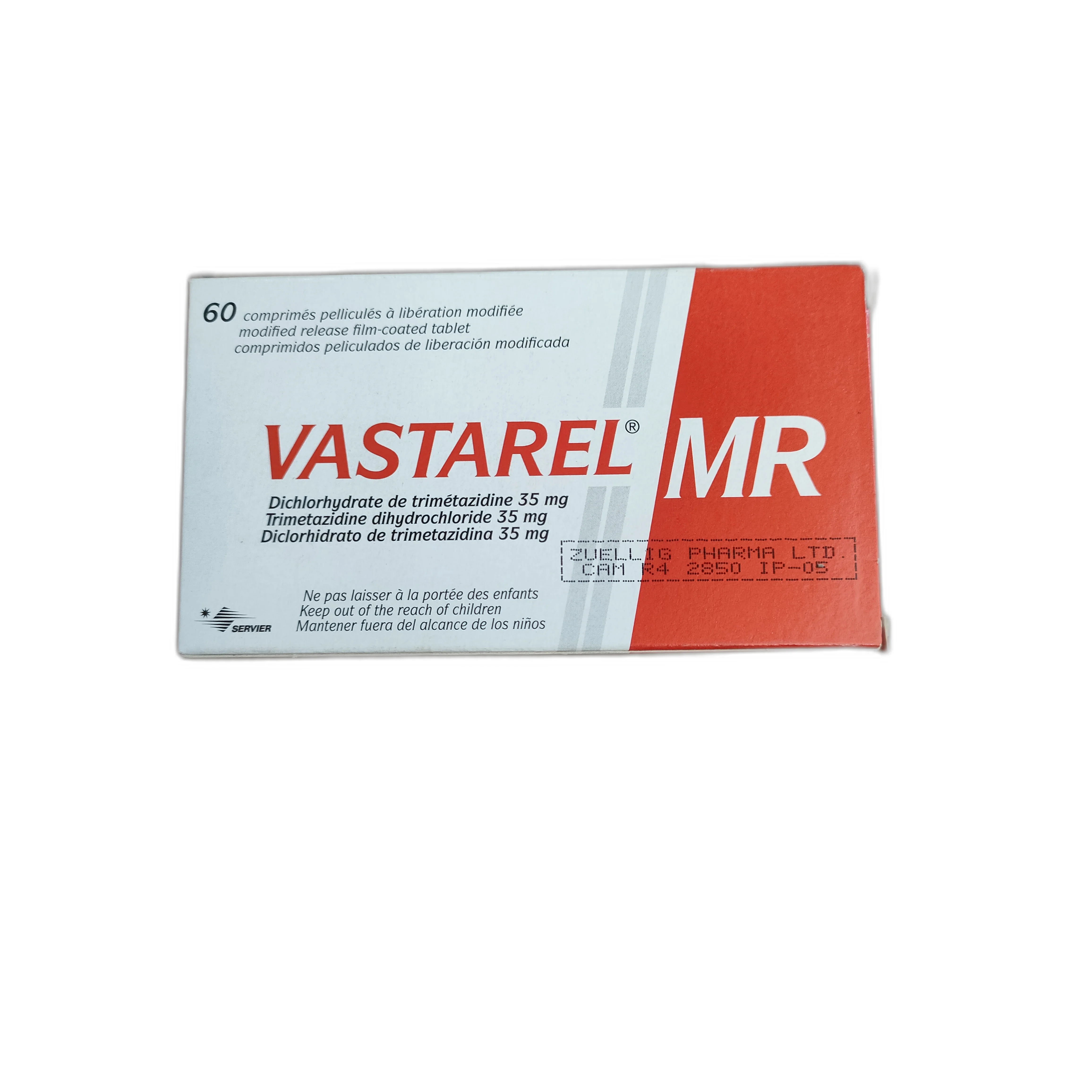 Vastarel MR — available at pharmacies in Cambodia on PharmKulen