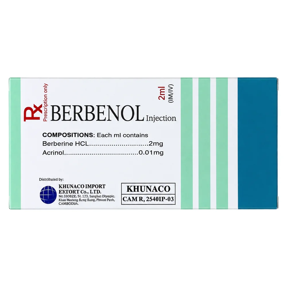 Berbenol — available at pharmacies in Cambodia on PharmKulen