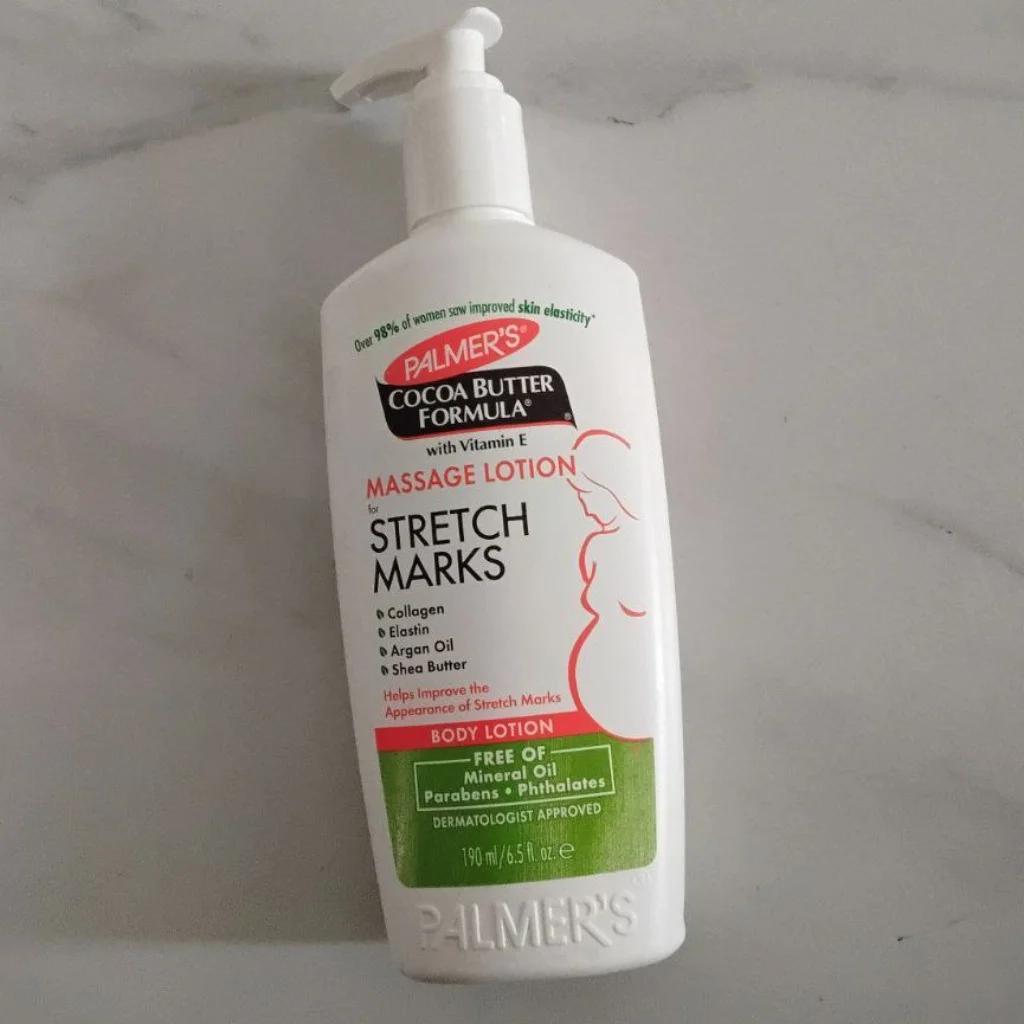 Palmer’s Cocoa Butter Formula Massage Lotion for Stretch Marks (190 ml) — available at pharmacies in Cambodia on PharmKulen