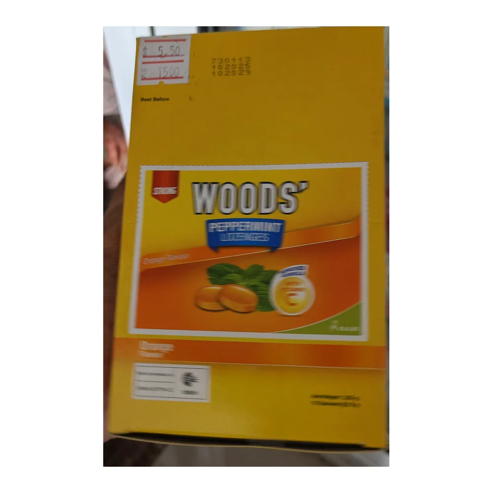 Woods' Peppermint Lozenges Orange Flavour — available at pharmacies in Cambodia on PharmKulen