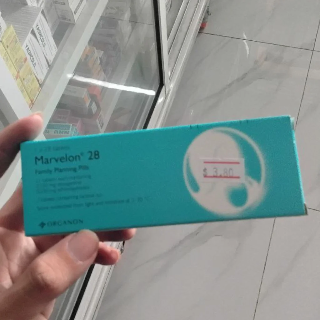 Marvelon 28 — available at pharmacies in Cambodia on PharmKulen