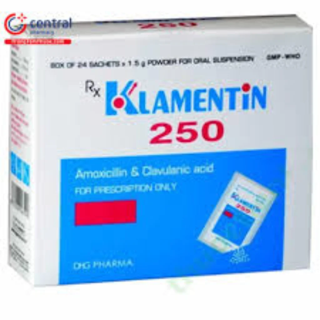Klamentin 250 — available at pharmacies in Cambodia on PharmKulen