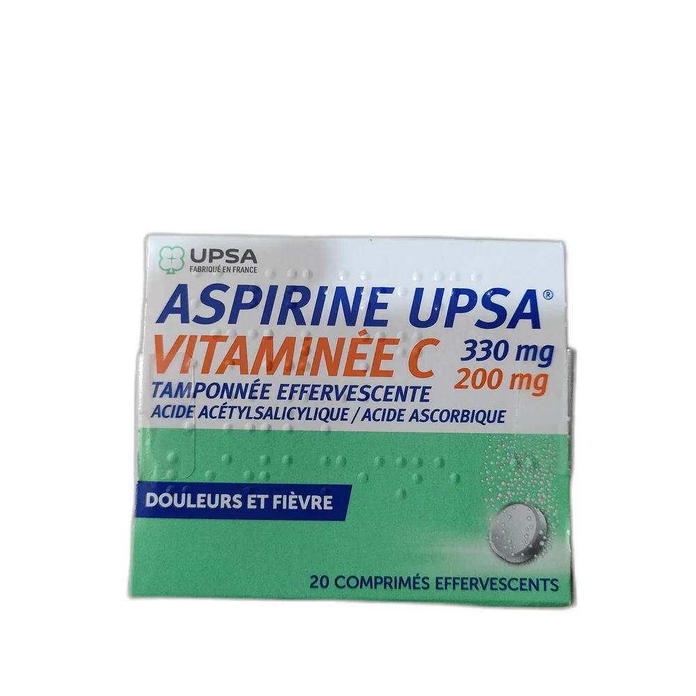 Aspirine UPSA Vitaminee C — available at pharmacies in Cambodia on PharmKulen
