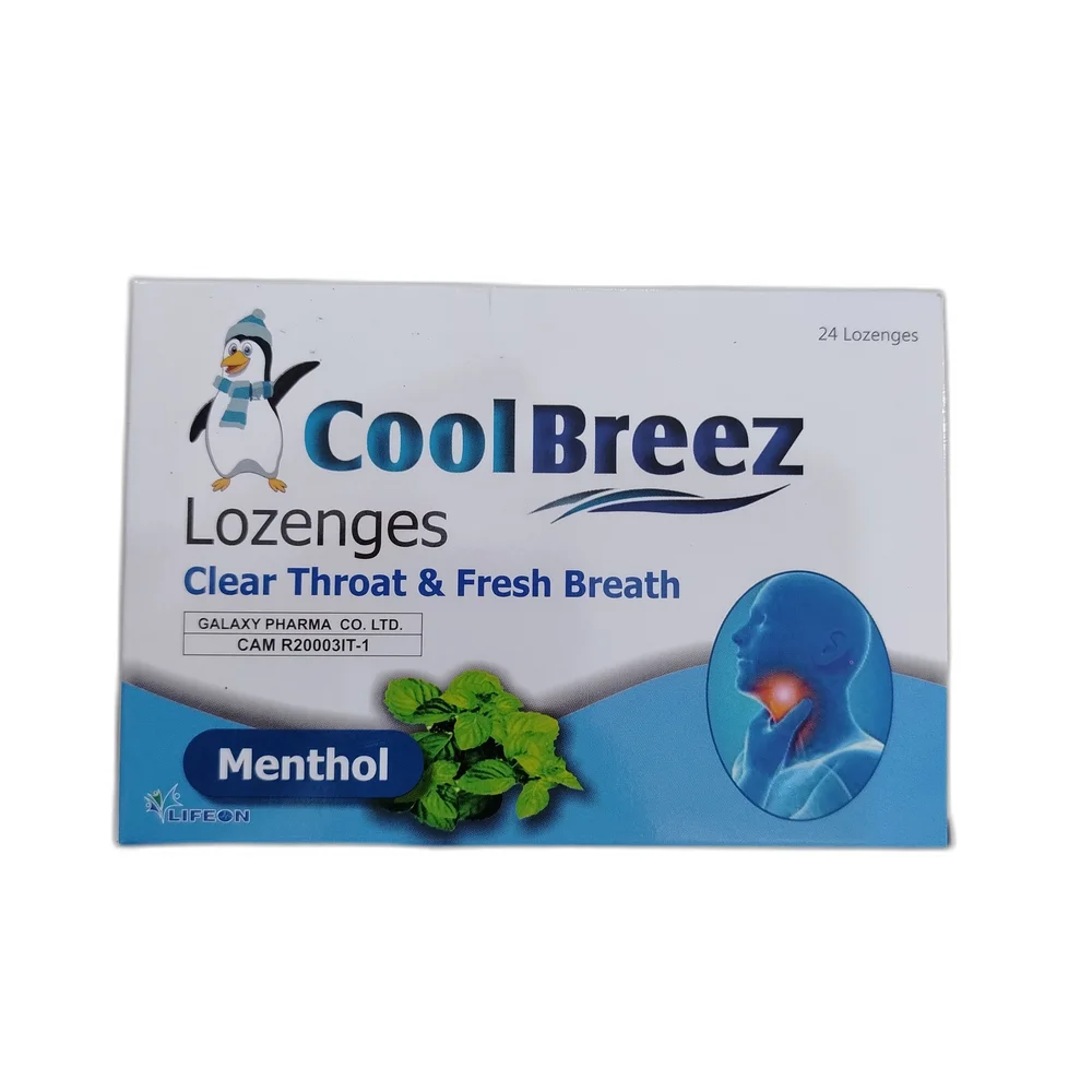 CoolBreez Menthol — available at pharmacies in Cambodia on PharmKulen