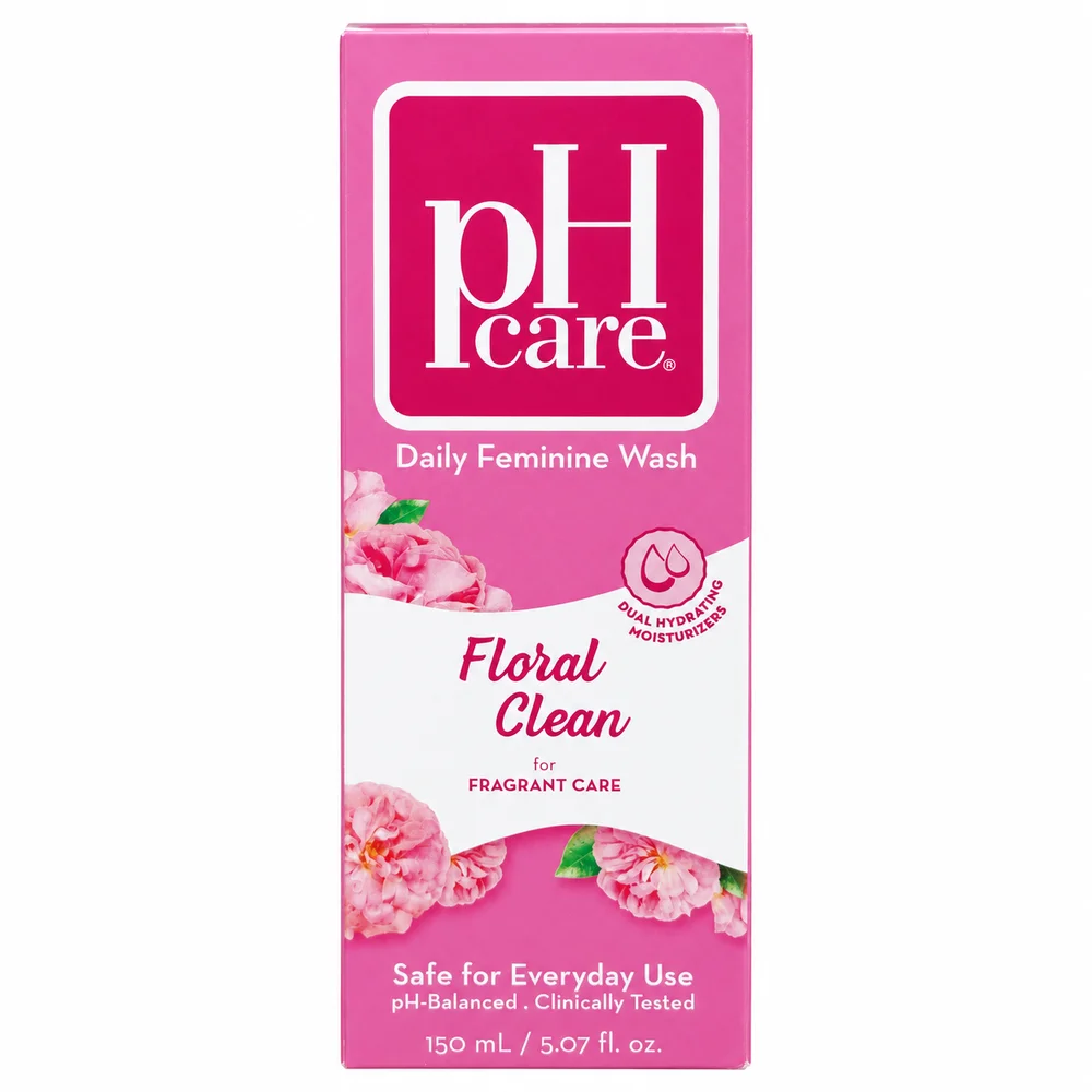 pH Care Daily Feminine Wash Floral Clean — available at pharmacies in Cambodia on PharmKulen