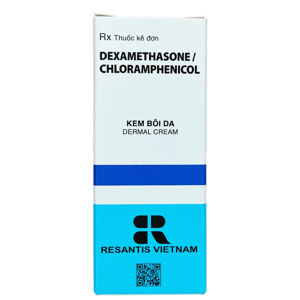 Resantis Dexamethasone / Chloramphenicol Dermal Cream — available at pharmacies in Cambodia on PharmKulen