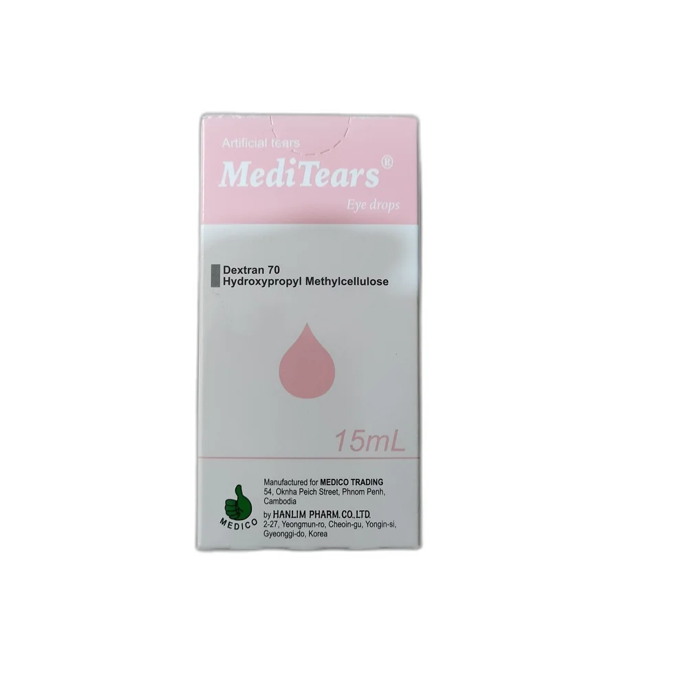 MediTears — available at pharmacies in Cambodia on PharmKulen