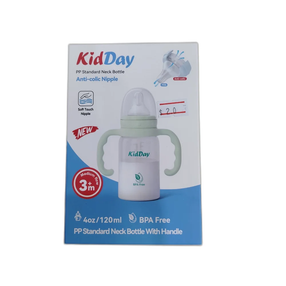 KidDay PP Standard Neck Bottle With Handle 4oz — available at pharmacies in Cambodia on PharmKulen