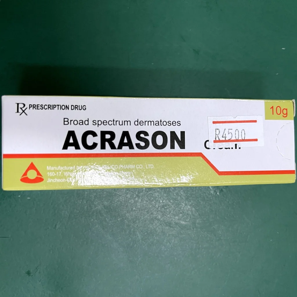 Acrason — available at pharmacies in Cambodia on PharmKulen