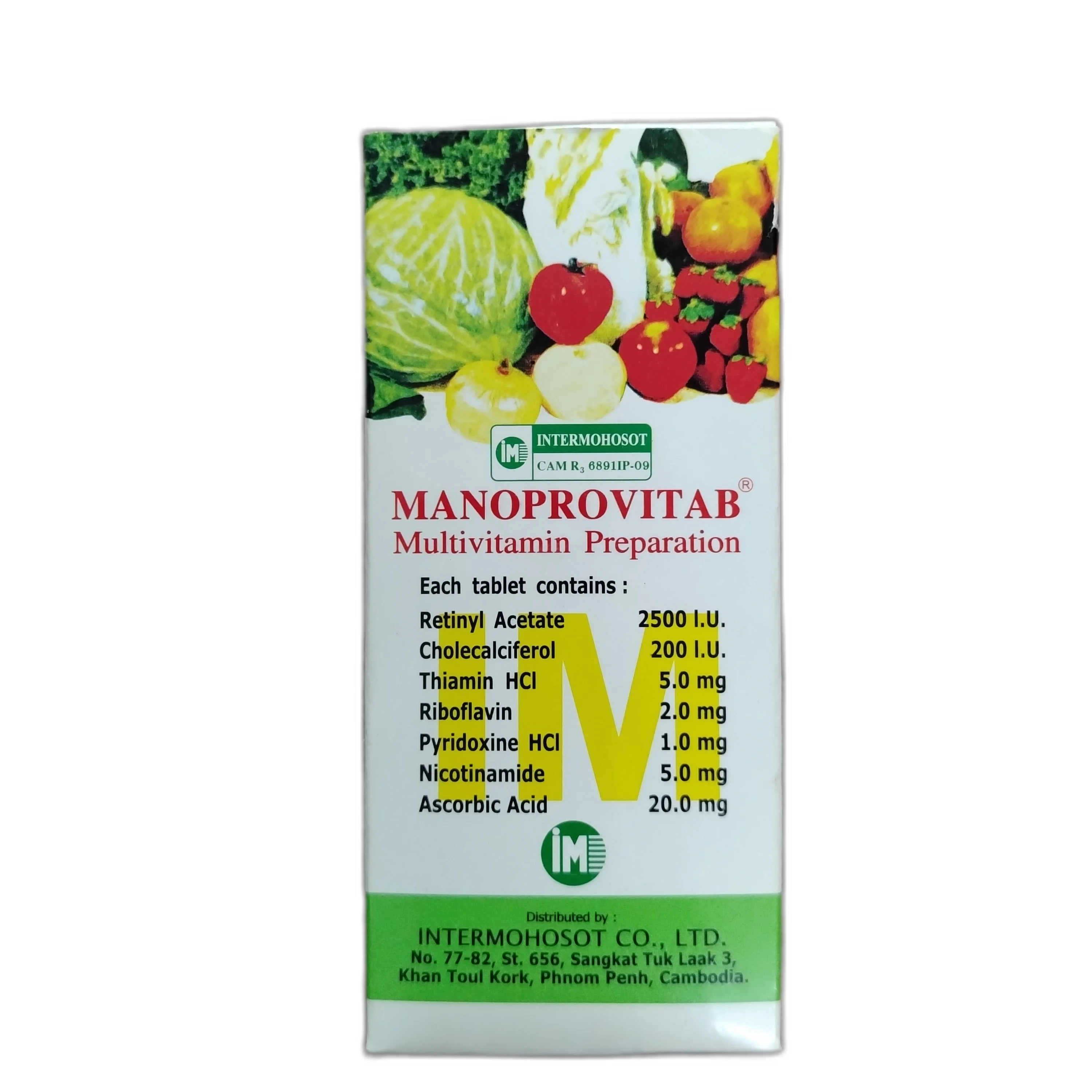Manoprovitab — available at pharmacies in Cambodia on PharmKulen