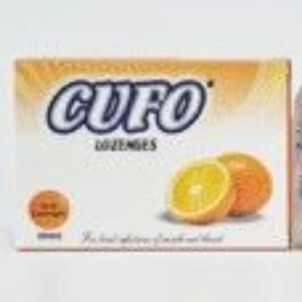 Cufo Lozenges (Orange) — available at pharmacies in Cambodia on PharmKulen