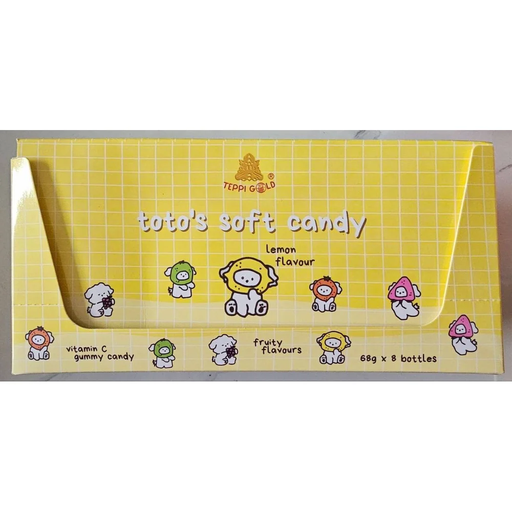 Toto's Soft Candy Lemon — available at pharmacies in Cambodia on PharmKulen