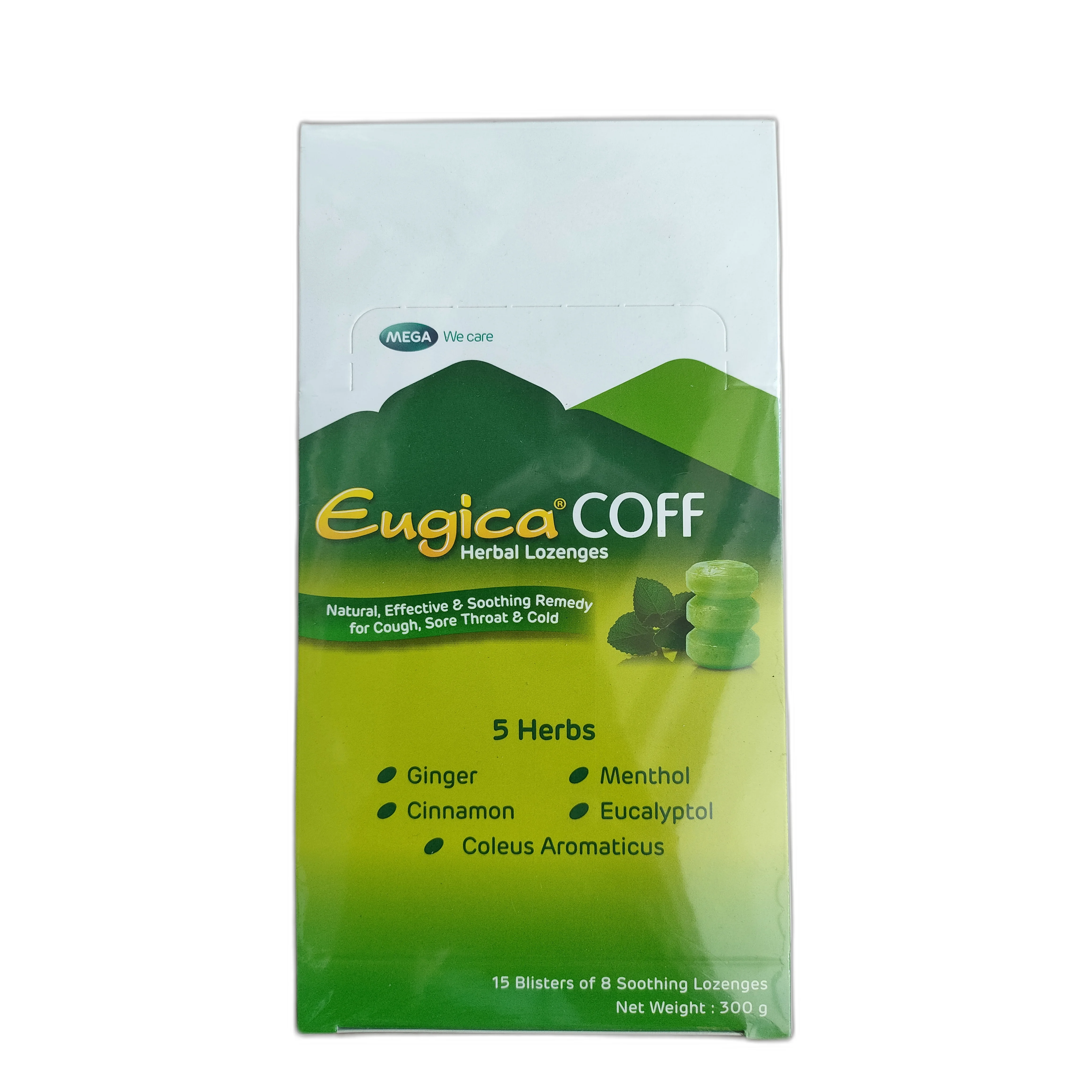 Eugica COFF Herbal Lozenges — available at pharmacies in Cambodia on PharmKulen