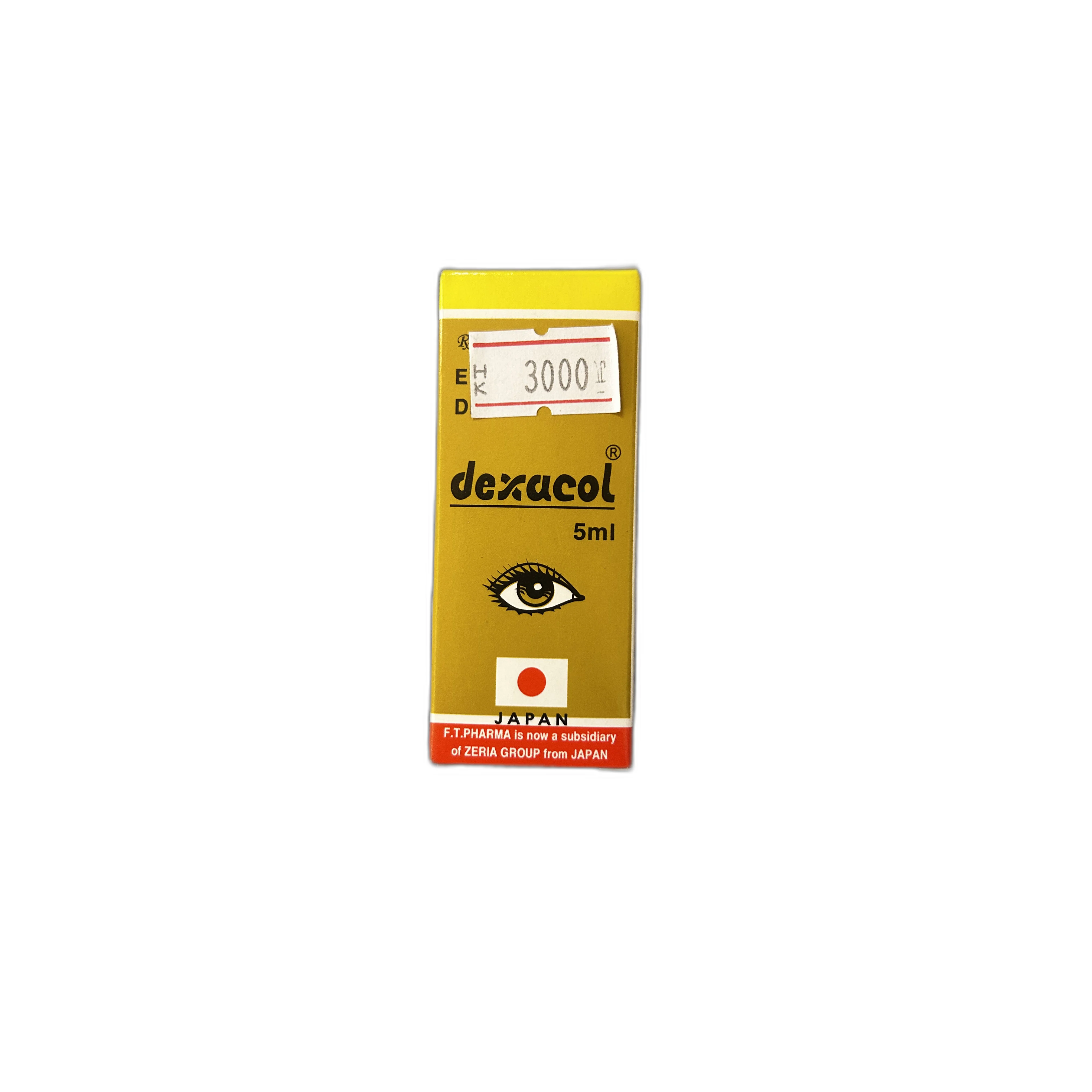 Dexacol eye drops — available at pharmacies in Cambodia on PharmKulen