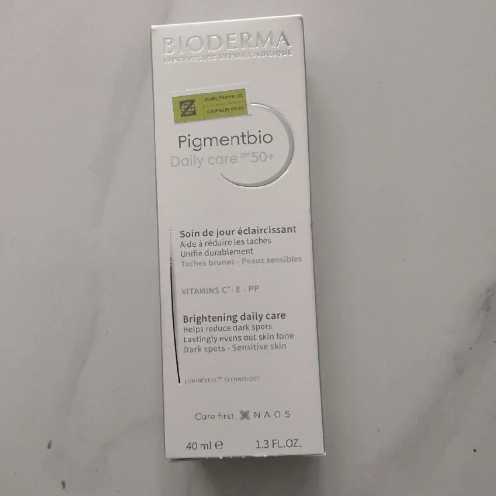 Bioderma Pigmentbio Daily Care SPF 50+ — available at pharmacies in Cambodia on PharmKulen