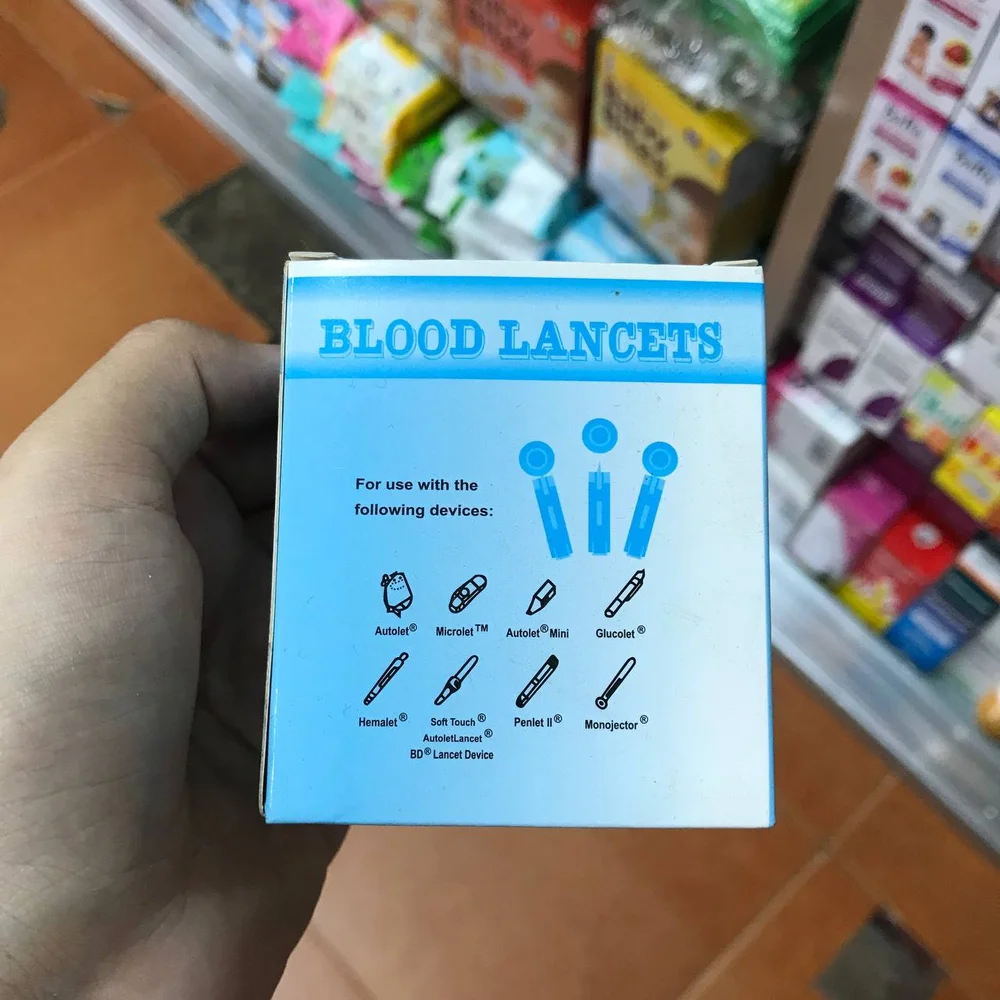 Blood Lancets — available at pharmacies in Cambodia on PharmKulen