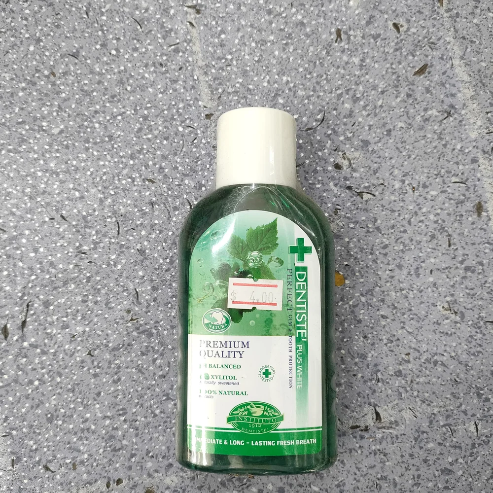 Dentiste' Plus White Perfect Gum & Tooth Protection Mouthwash 200ml — available at pharmacies in Cambodia on PharmKulen
