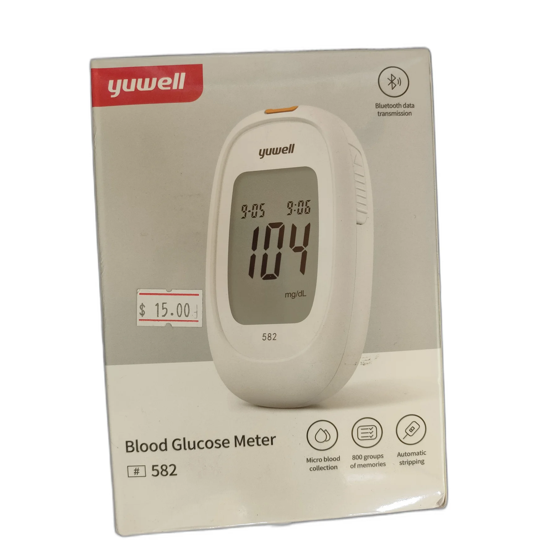 Yuwell 582 Blood Glucose Meter — available at pharmacies in Cambodia on PharmKulen
