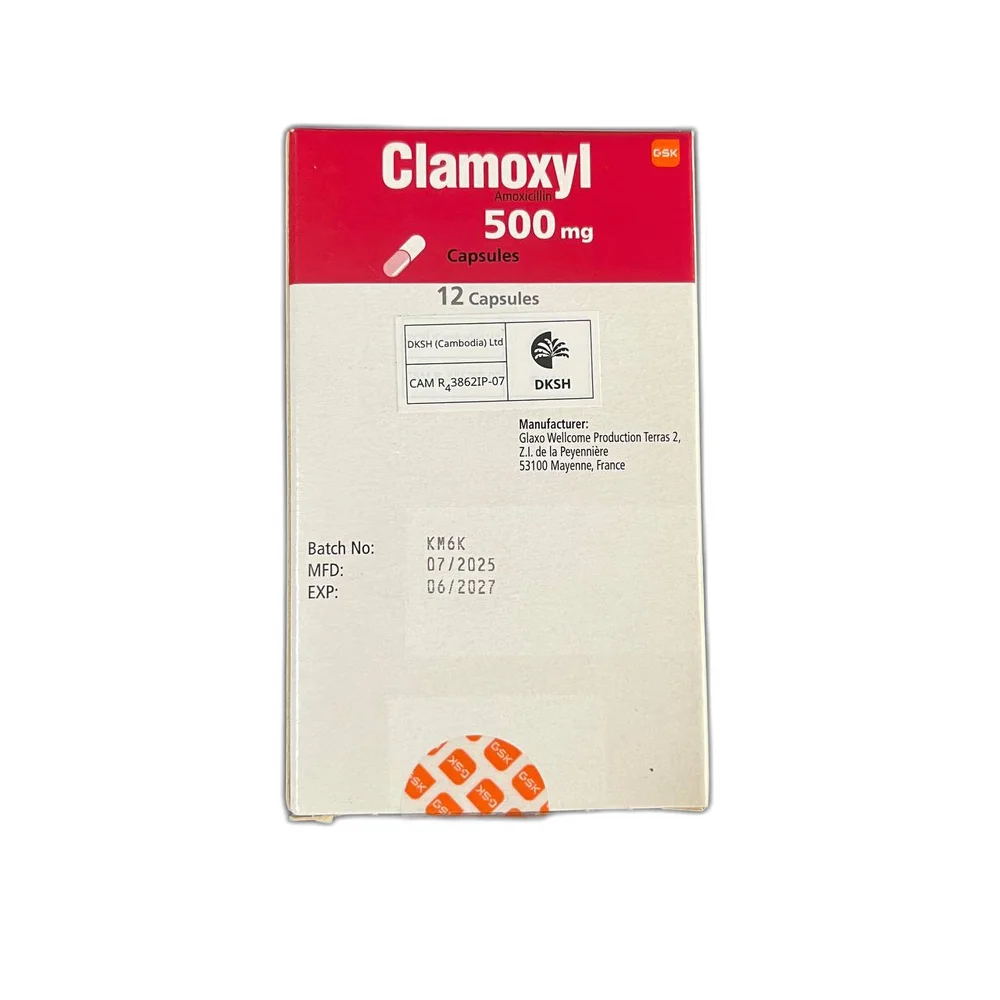 Clamoxyl — available at pharmacies in Cambodia on PharmKulen