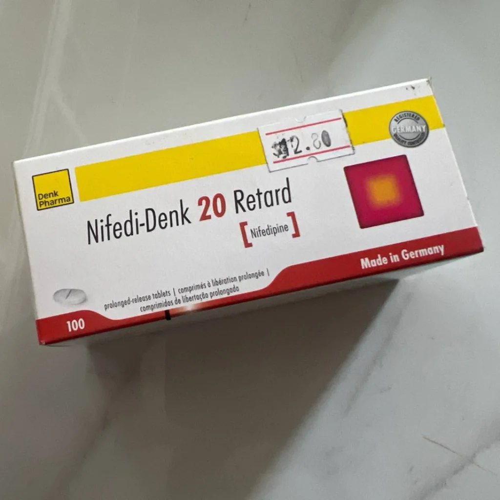 Nifedi-Denk 20 Retard — available at pharmacies in Cambodia on PharmKulen