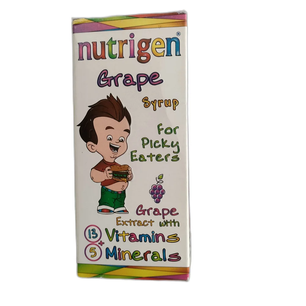 Nutrigen Grape Syrup — available at pharmacies in Cambodia on PharmKulen