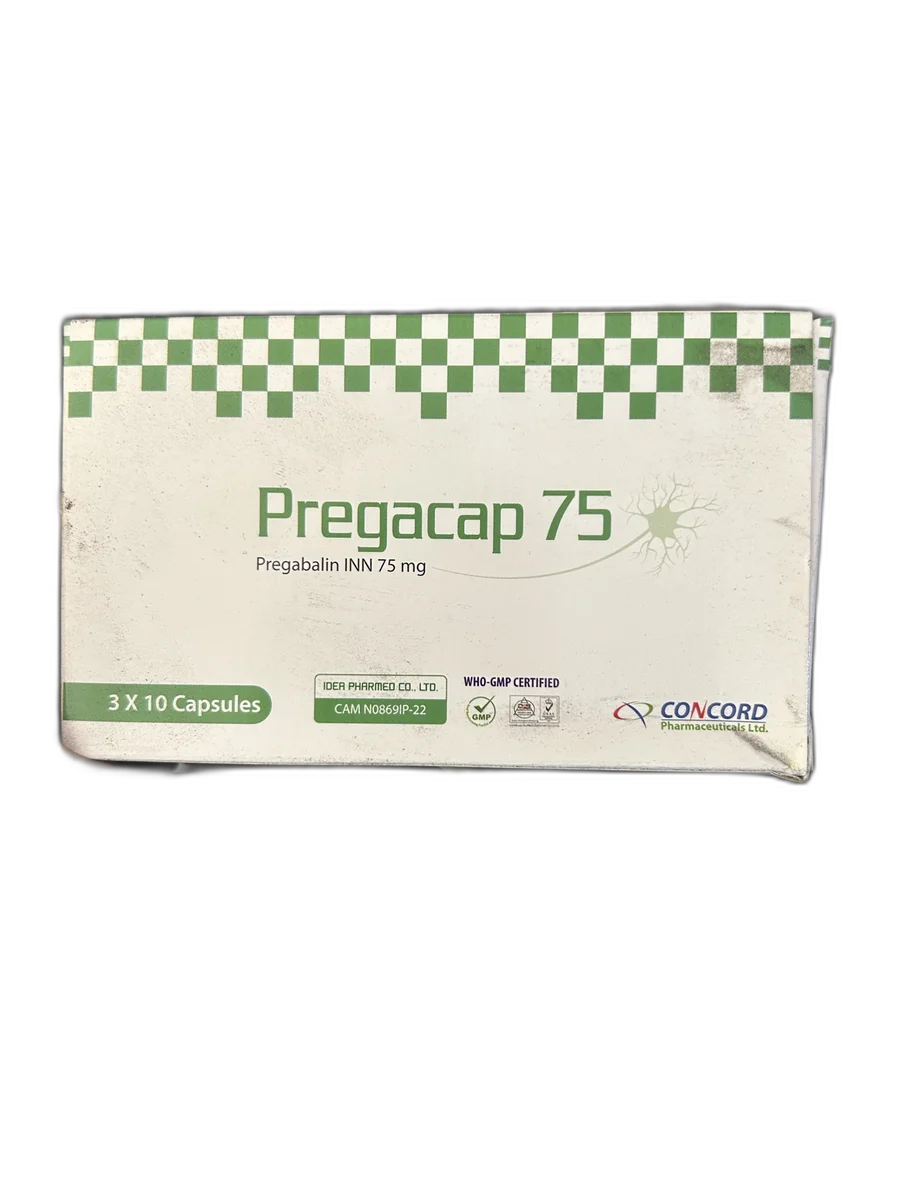 Pregacap 75 — available at pharmacies in Cambodia on PharmKulen