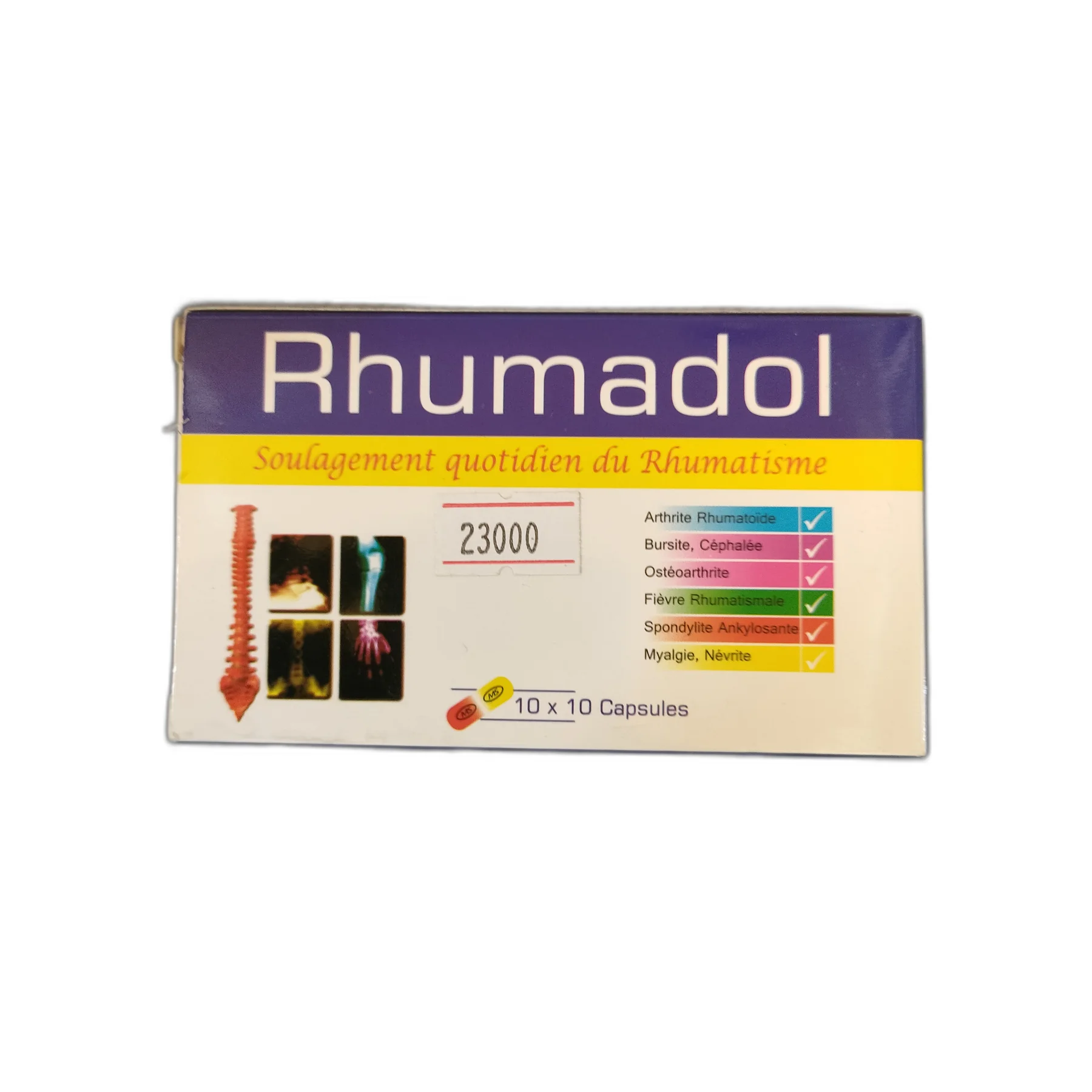 Rhumadol — available at pharmacies in Cambodia on PharmKulen