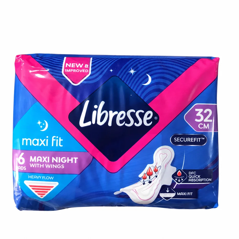 Libresse Maxi Fit Night — available at pharmacies in Cambodia on PharmKulen