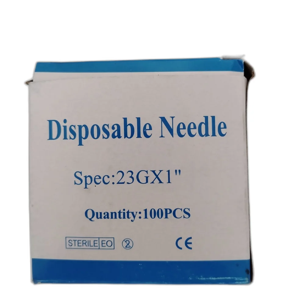 Disposable Needle 23G x 1" — available at pharmacies in Cambodia on PharmKulen