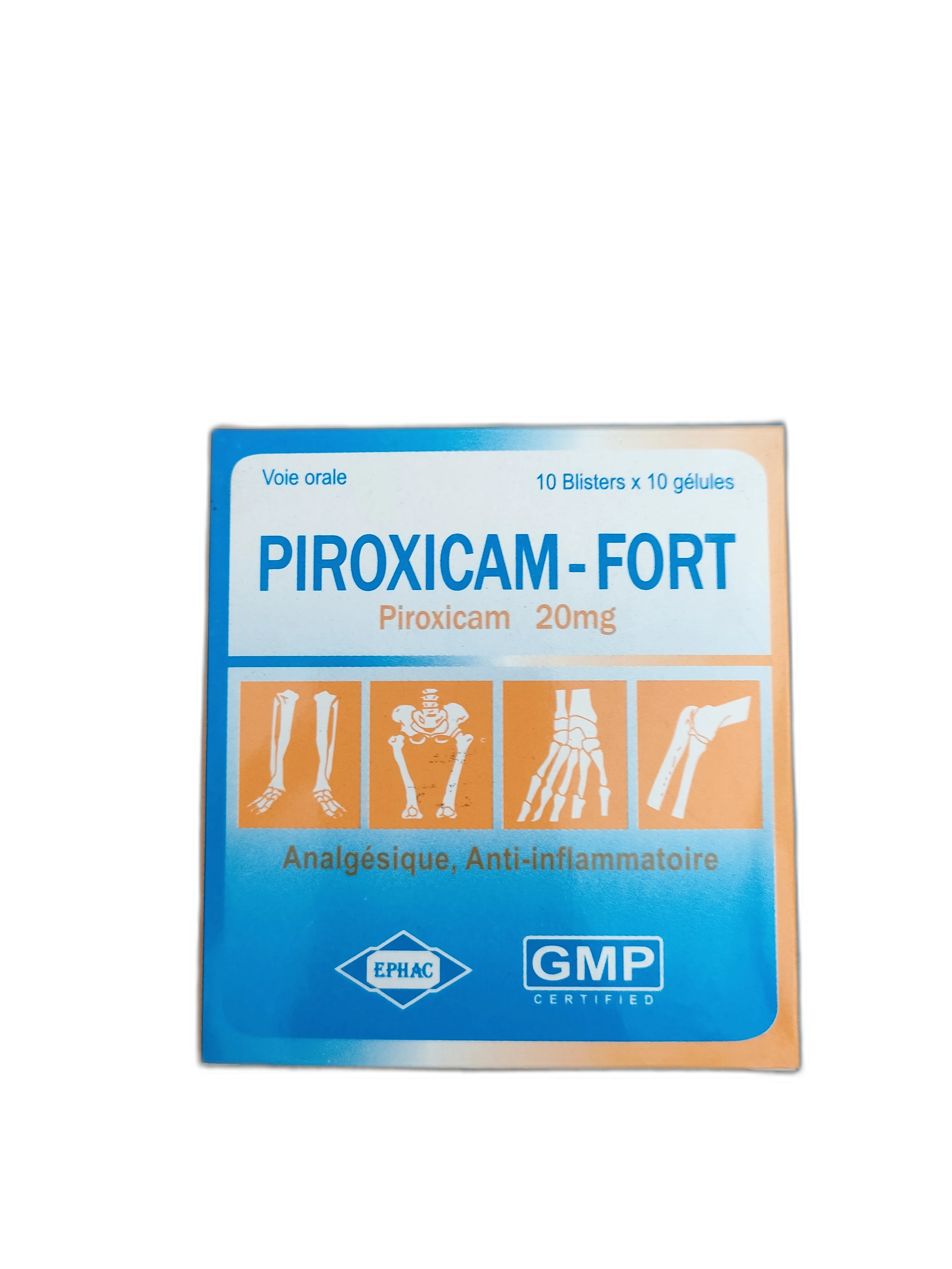Piroxicam-Fort 20mg Capsule — available at pharmacies in Cambodia on PharmKulen