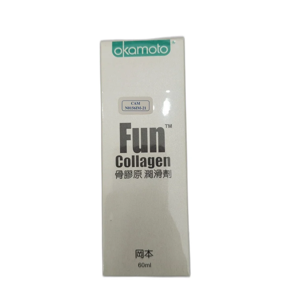 Okamoto Fun Collagen — available at pharmacies in Cambodia on PharmKulen