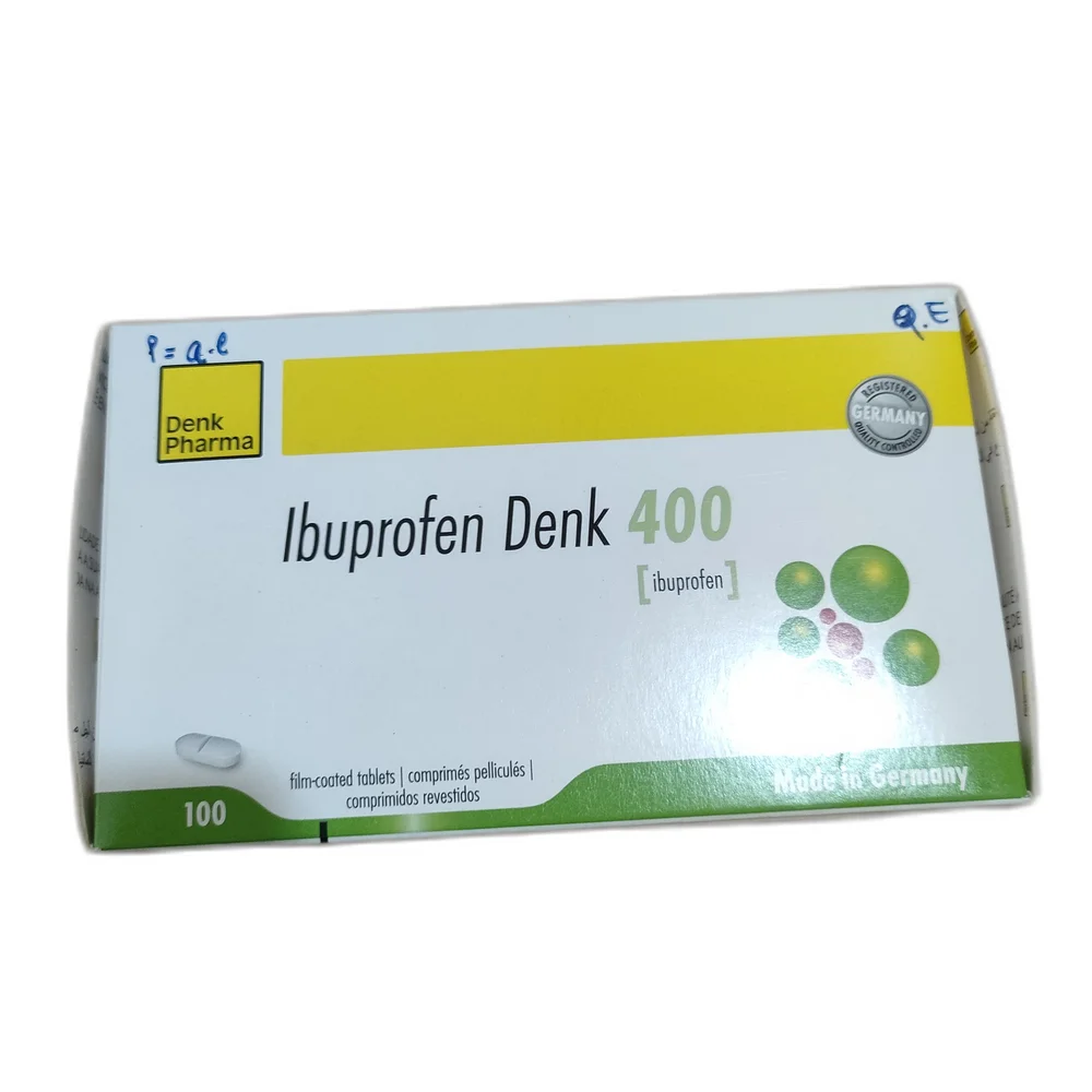 Ibuprofen Denk 400 — available at pharmacies in Cambodia on PharmKulen
