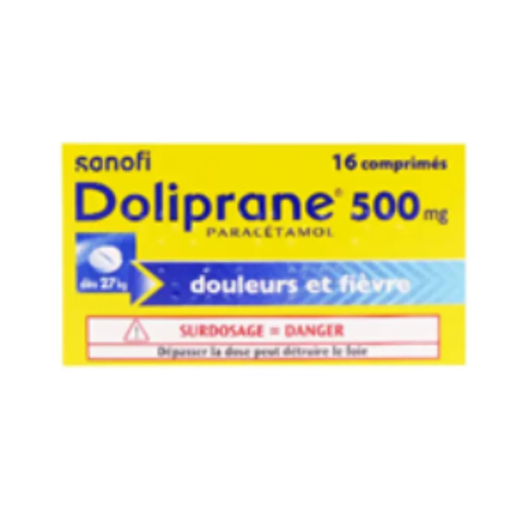 Doliprane 500mg Tablet (Paracetamol) — available at pharmacies in Cambodia on PharmKulen