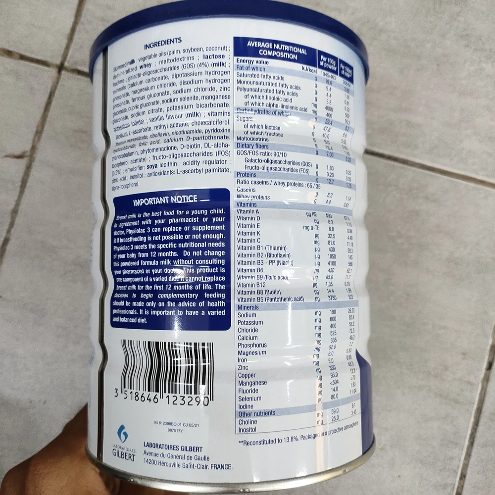 Laboratoires Gilbert Physiolac Relay 3 — available at pharmacies in Cambodia on PharmKulen