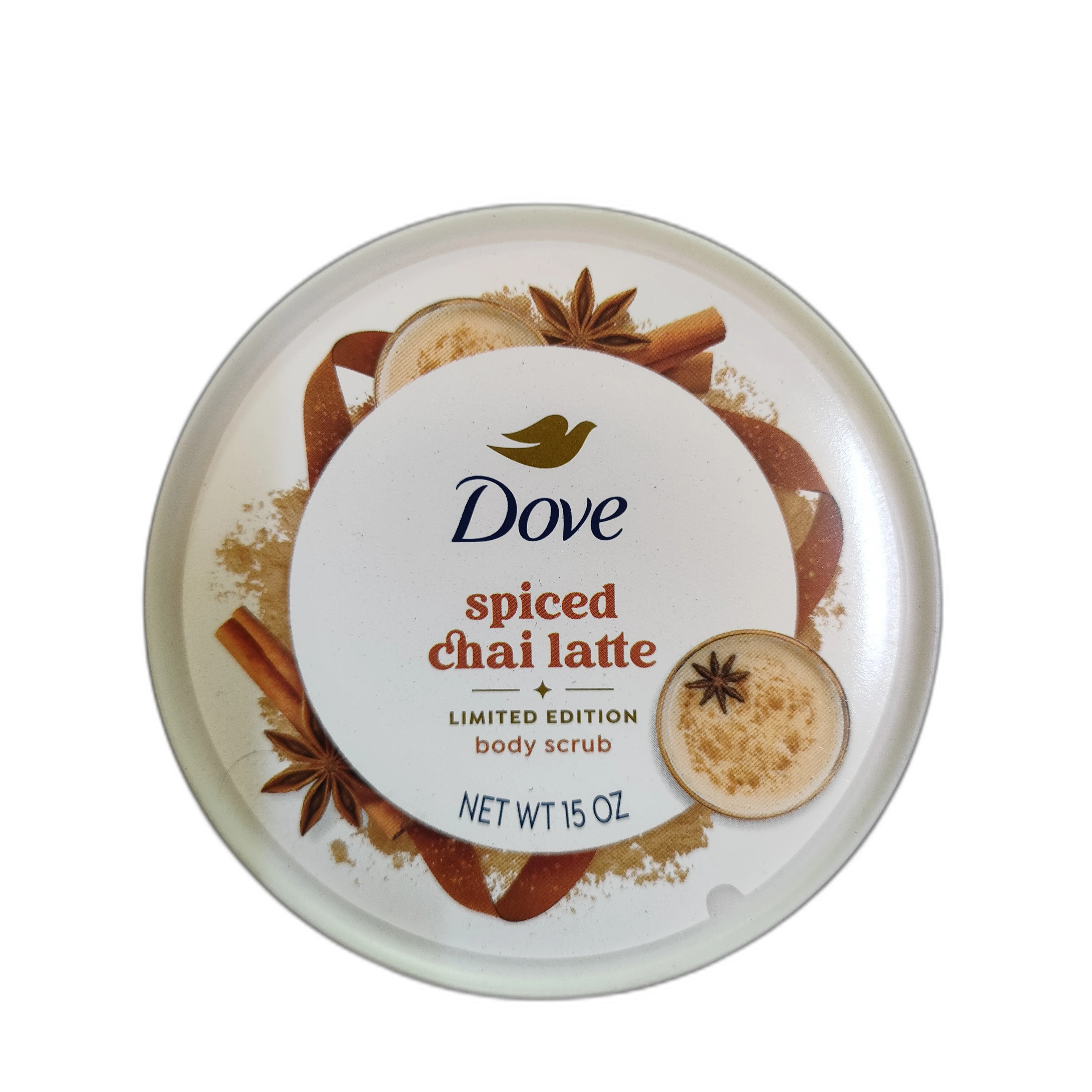 Dove Spiced Chai Latte Body Scrub — available at pharmacies in Cambodia on PharmKulen