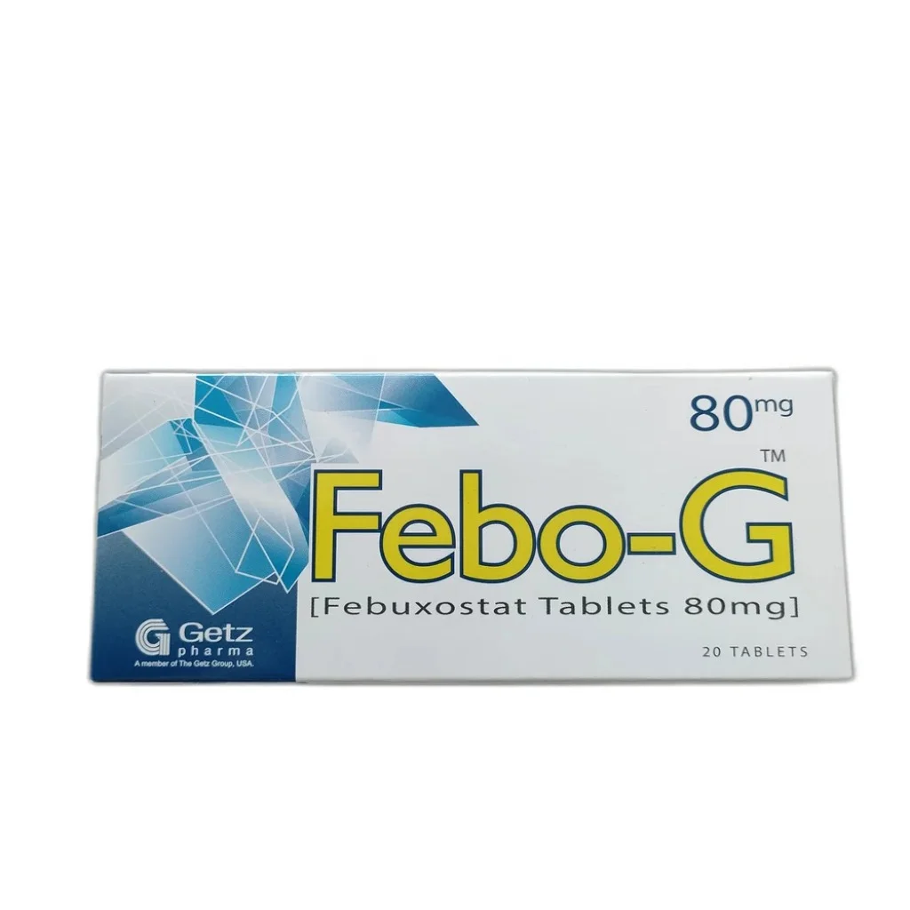 Febo-G 80 mg — available at pharmacies in Cambodia on PharmKulen