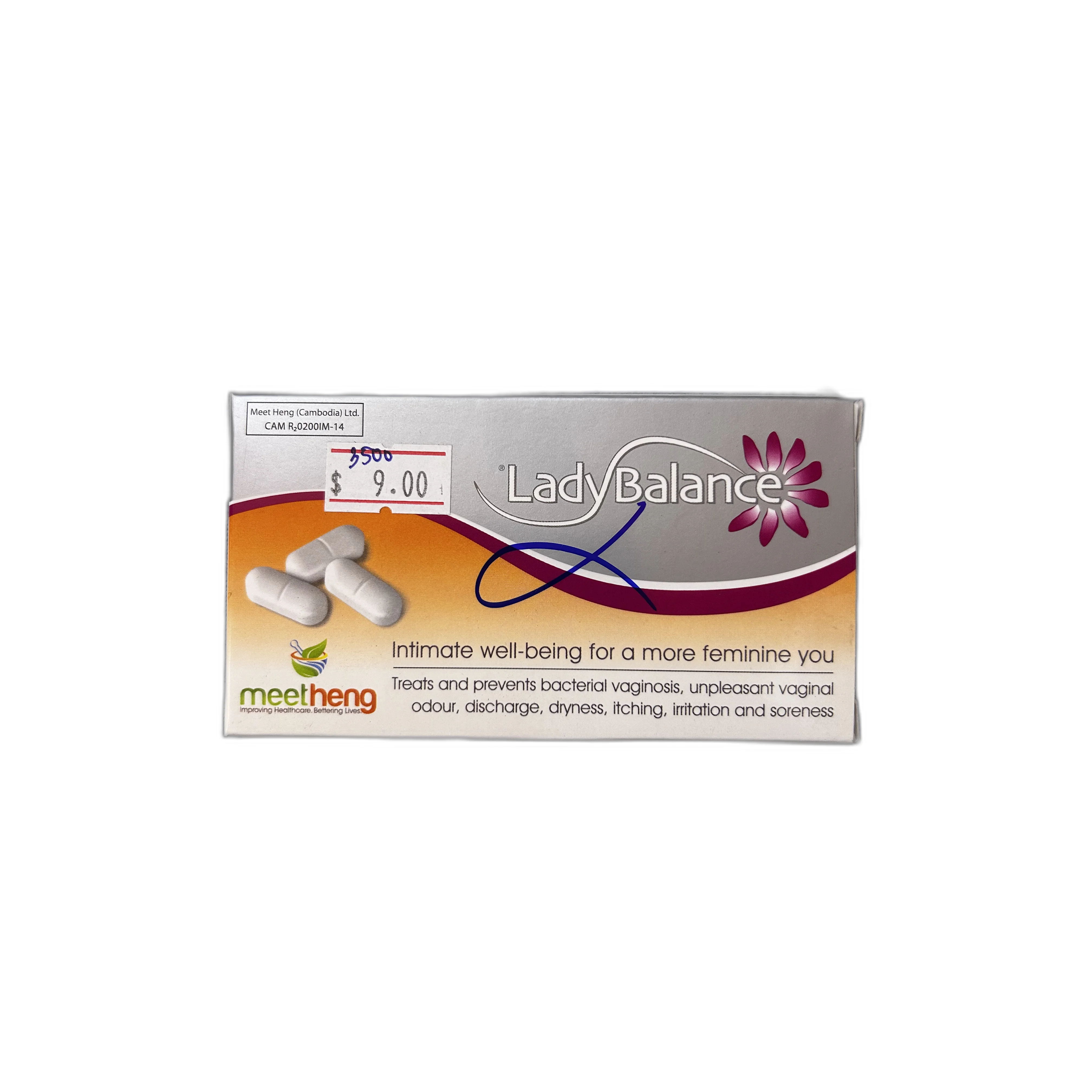 LadyBalance — available at pharmacies in Cambodia on PharmKulen