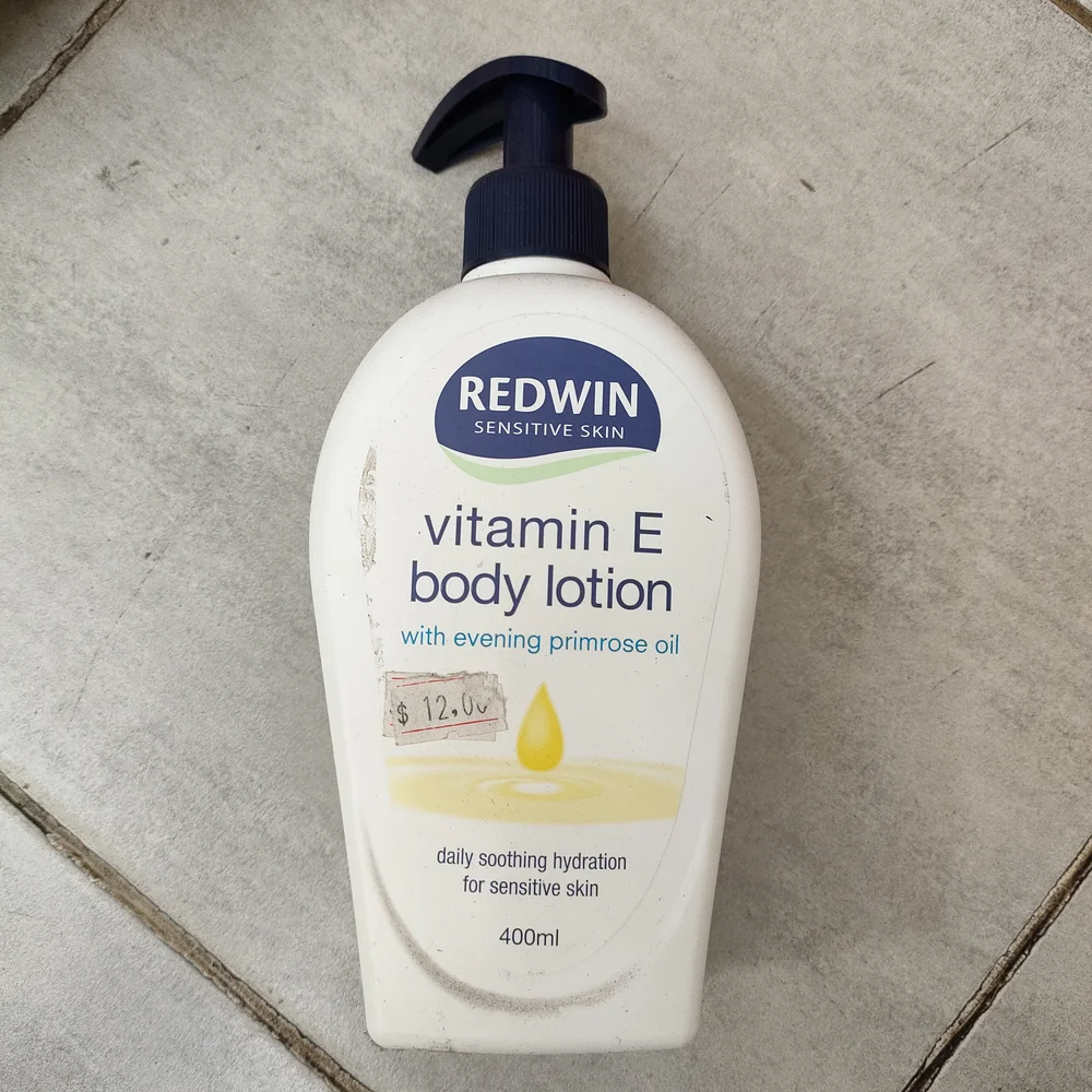 Redwin Vitamin E Body Lotion with Evening Primrose Oil — available at pharmacies in Cambodia on PharmKulen