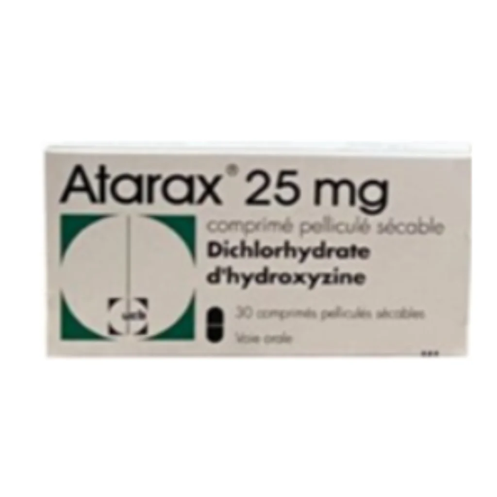 Atarax 25mg (Hydroxyzine) — available at pharmacies in Cambodia on PharmKulen