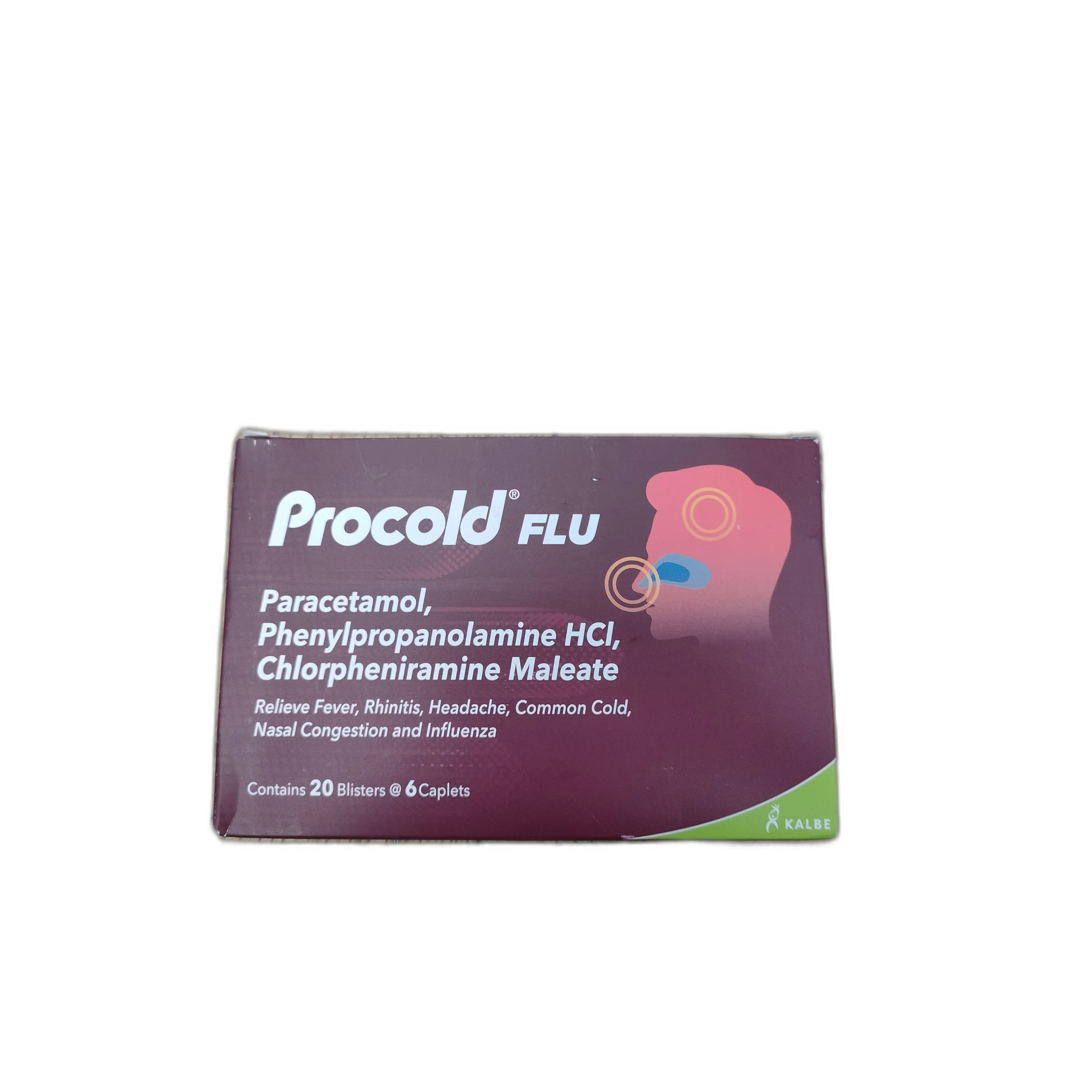 Procold FLU — available at pharmacies in Cambodia on PharmKulen
