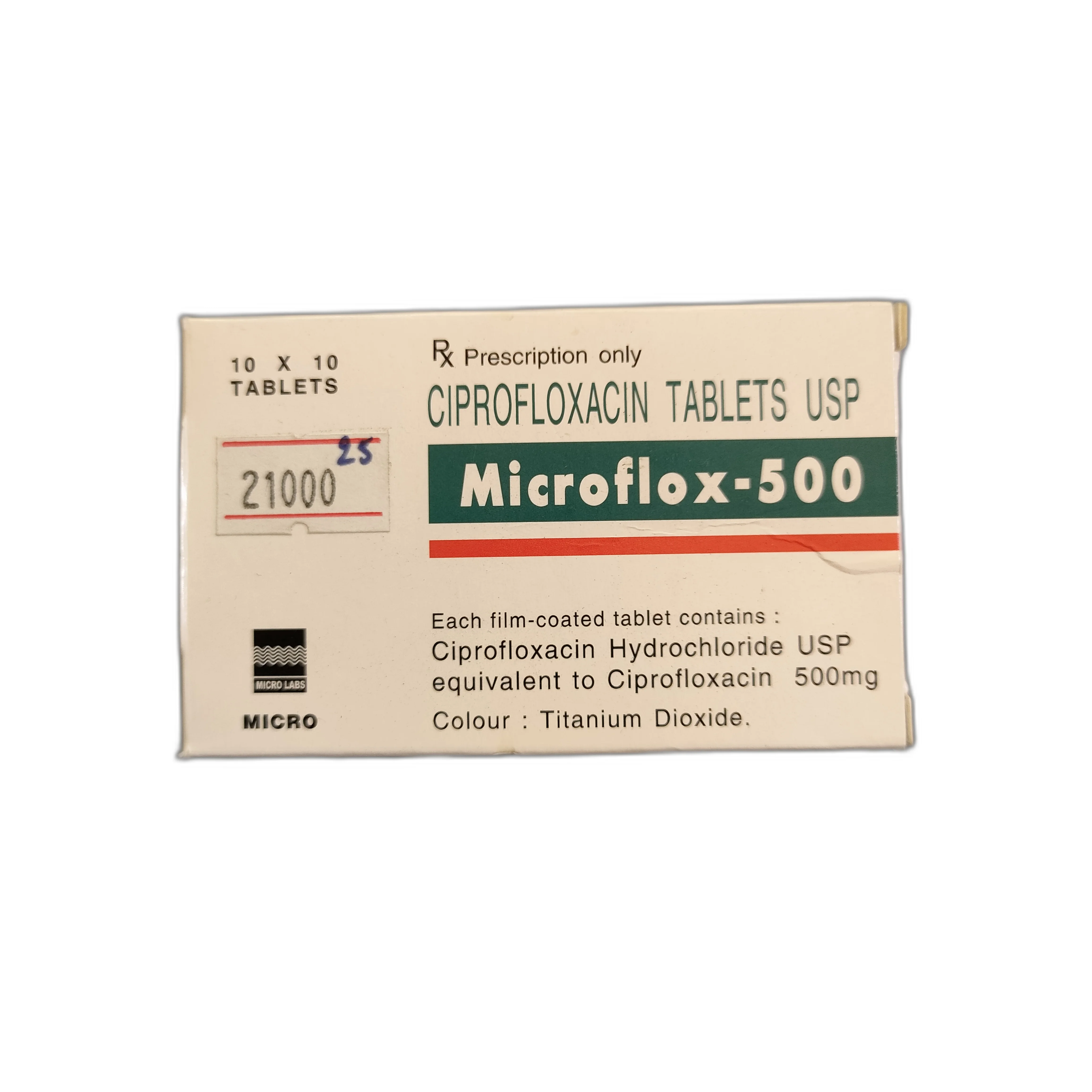 Microflox-500 tablets — available at pharmacies in Cambodia on PharmKulen