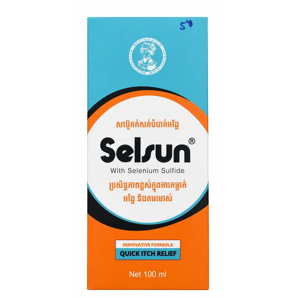 Selsun — available at pharmacies in Cambodia on PharmKulen